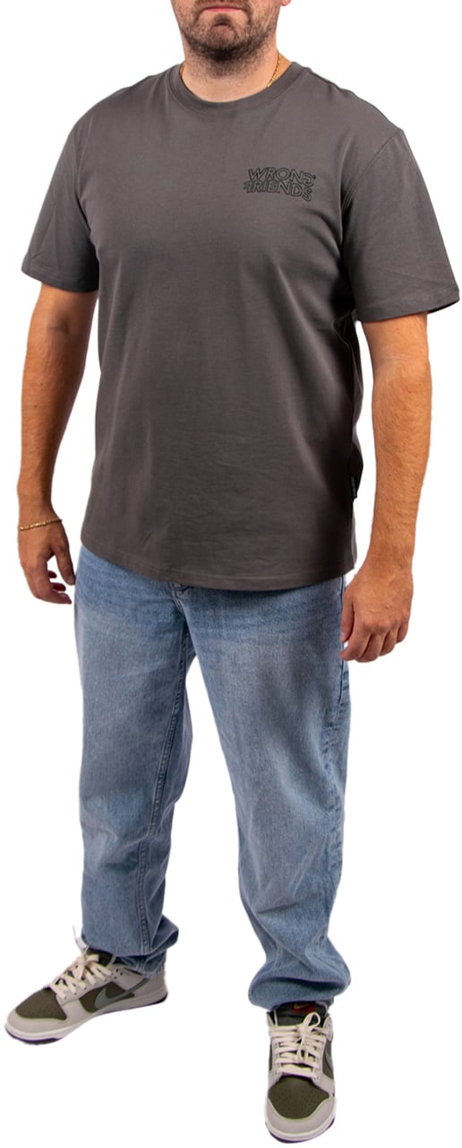 Wrong Friends Walden T-Shirt Regular Fit Grijs