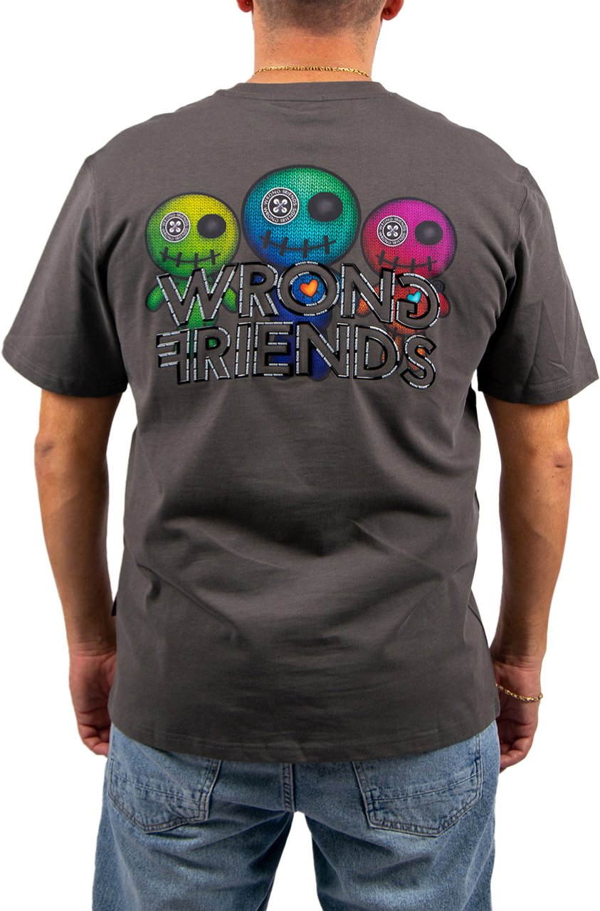 Wrong Friends Walden T-Shirt Regular Fit Grijs