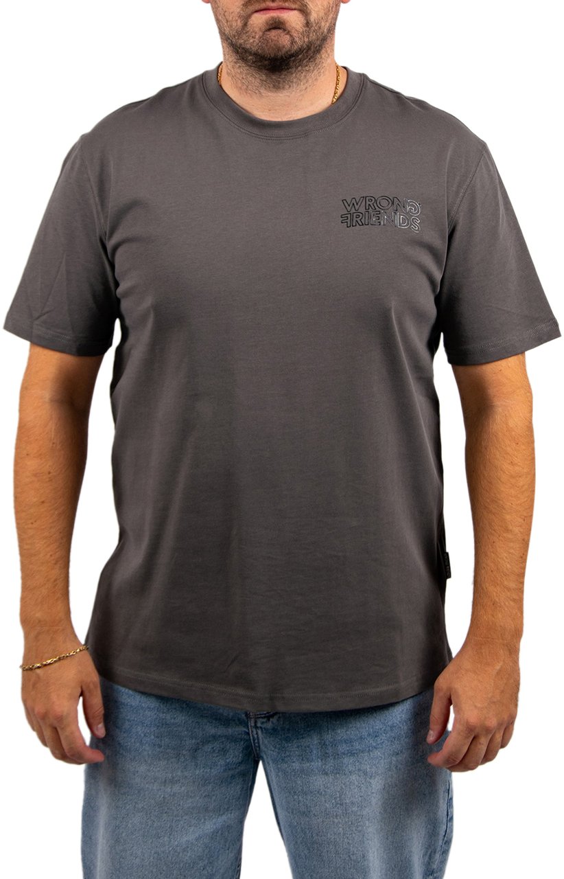 Wrong Friends Walden T-Shirt Regular Fit Grijs