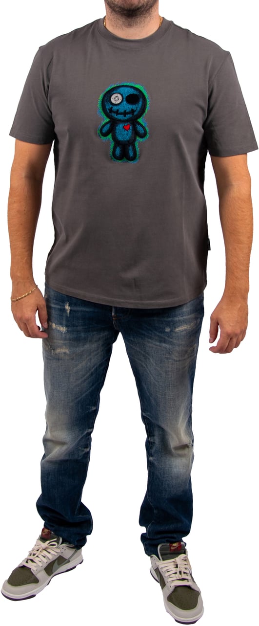 Wrong Friends Wrong Friends Williams T-Shirt Regular Fit Grijs