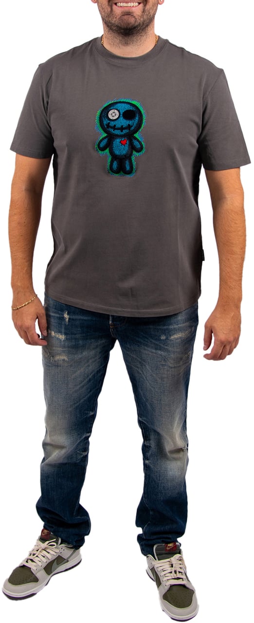 Wrong Friends Wrong Friends Williams T-Shirt Regular Fit Grijs
