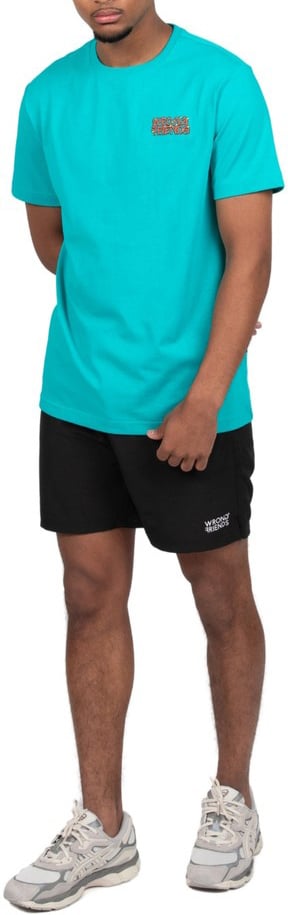 Wrong Friends EDEN ROC T-SHIRT - DARK TURQUOISE Blauw