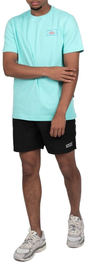 Wrong Friends ALOHA T-SHIRT - LIGHT TURQUOISE Blauw
