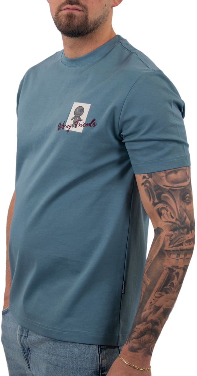 Wrong Friends Baltimore T-Shirt Blauw
