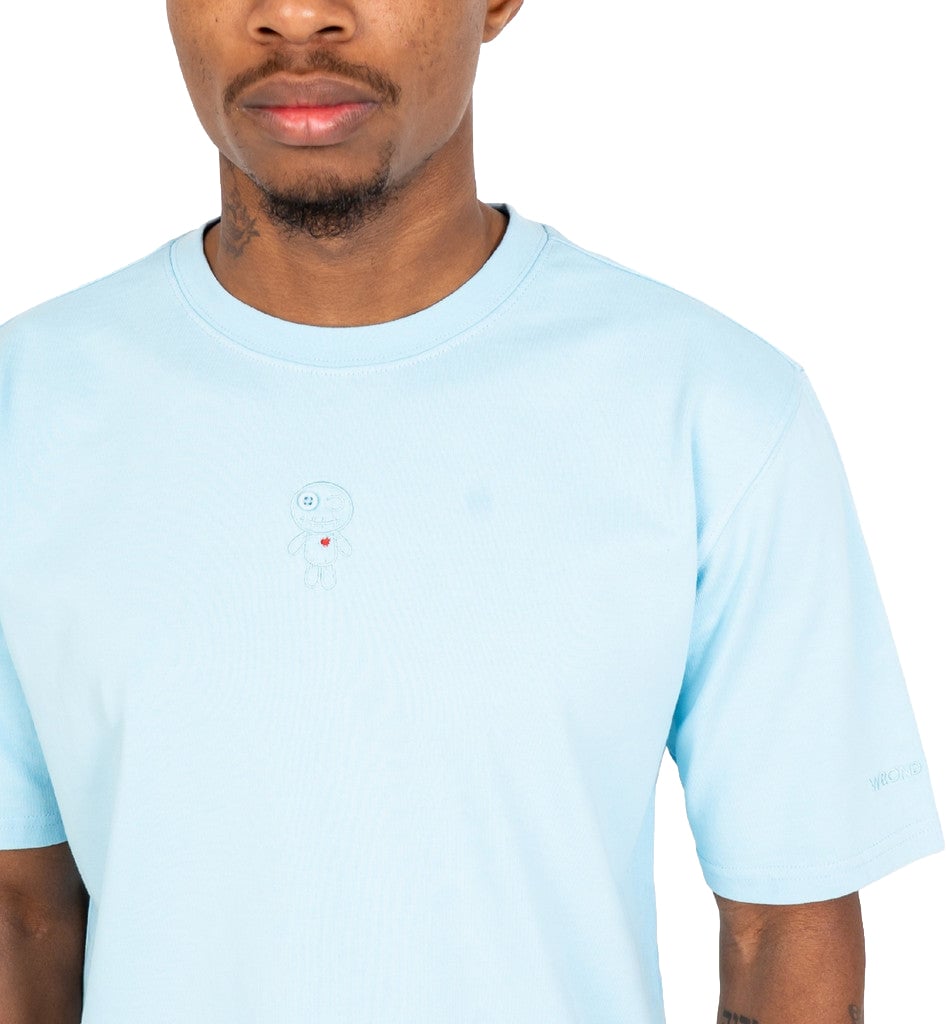 Wrong Friends ASTI T-SHIRT - LIGHT BLUE Blauw