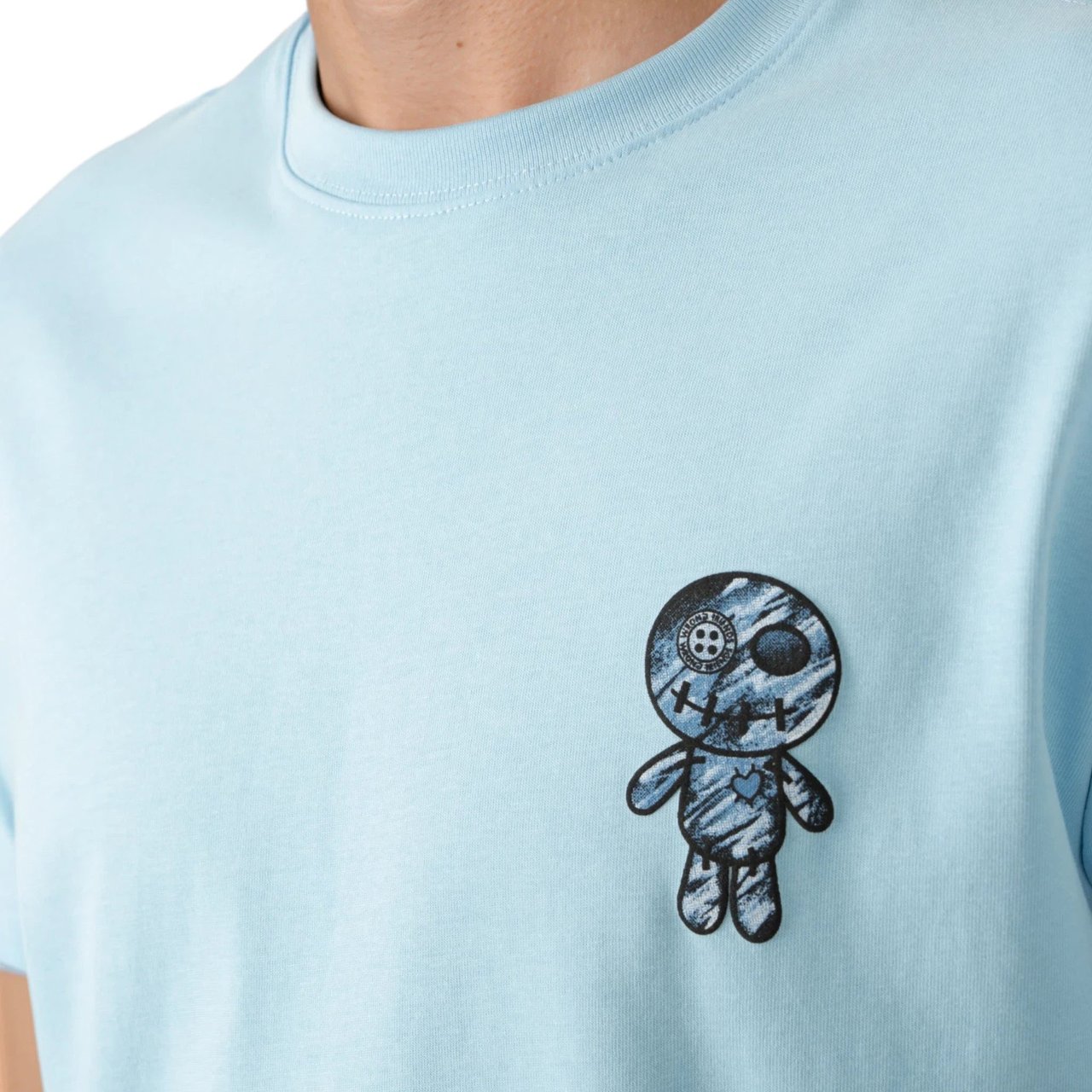 Wrong Friends CABRI T-SHIRT - LIGHT BLUE Blauw