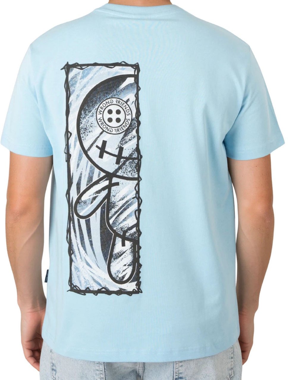 Wrong Friends CABRI T-SHIRT - LIGHT BLUE Blauw