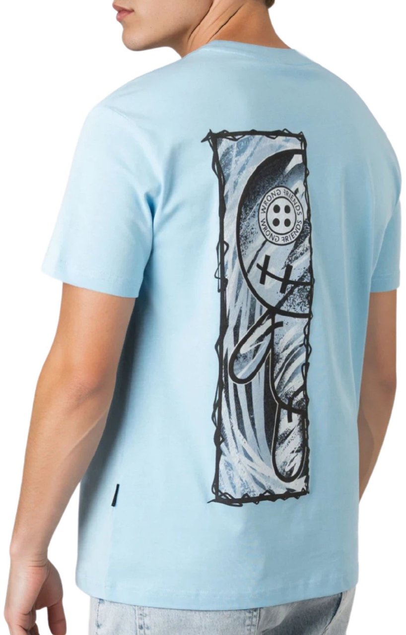 Wrong Friends CABRI T-SHIRT - LIGHT BLUE Blauw