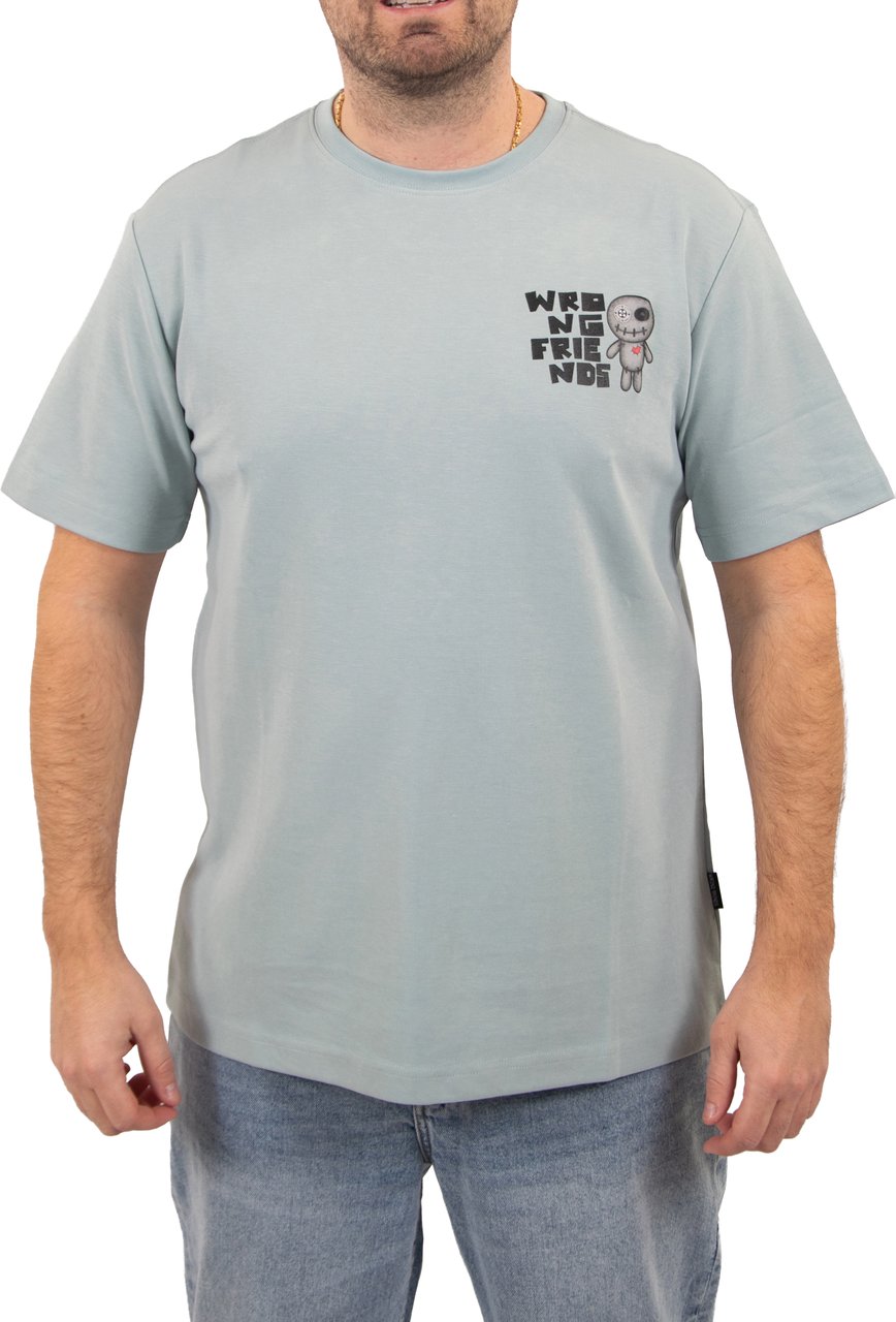 Wrong Friends Wrong Friends Ontario T-Shirt Regular Fit Blauw