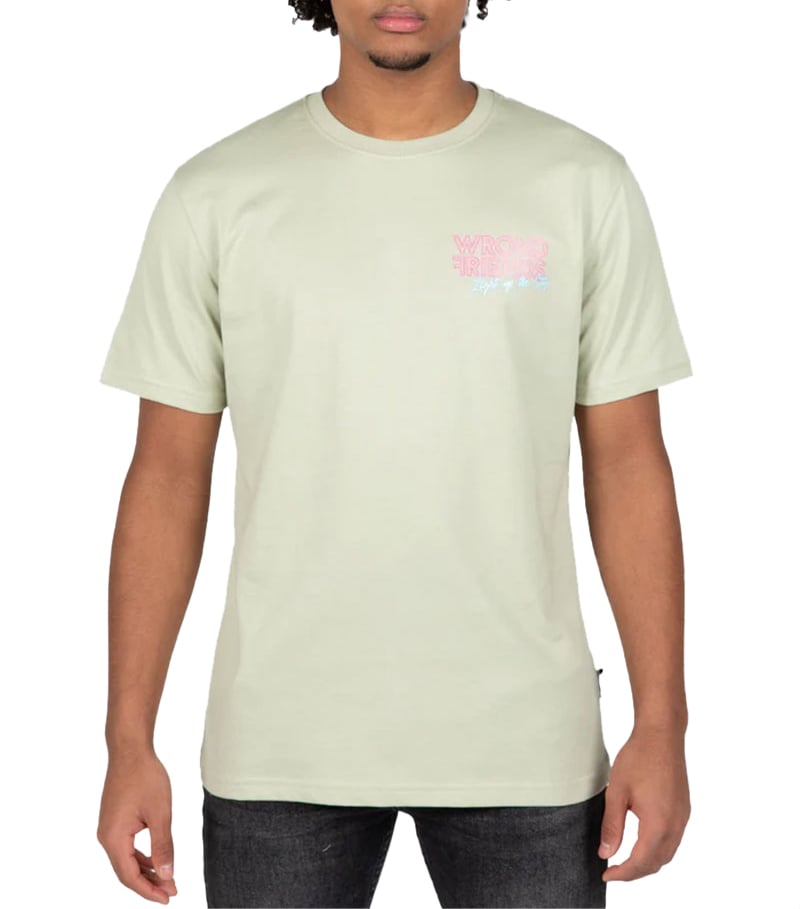 Wrong Friends Wrong Friends Light Up The City T-Shirt Groen