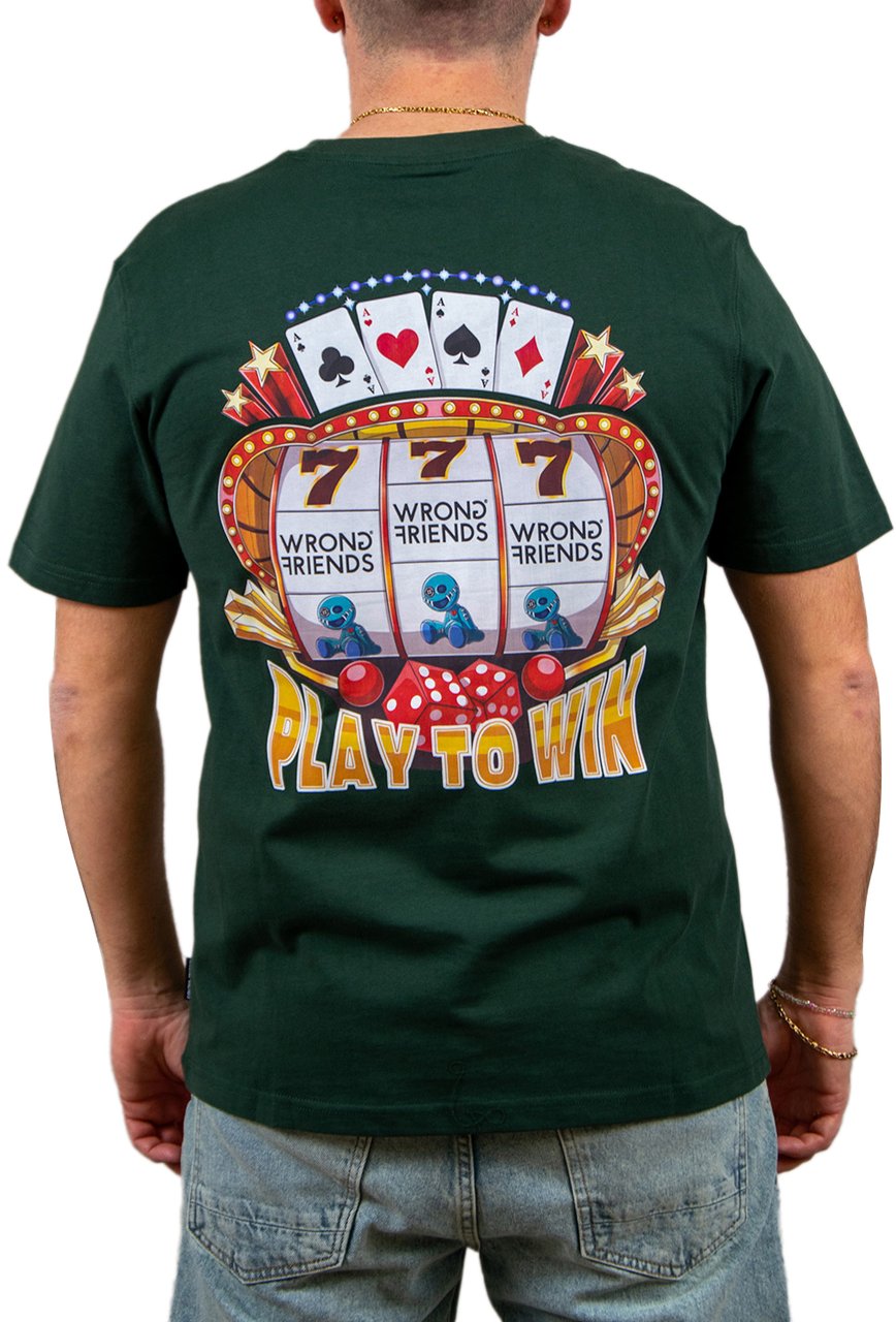 Wrong Friends LAS VEGAS Sloan T-Shirt Groen