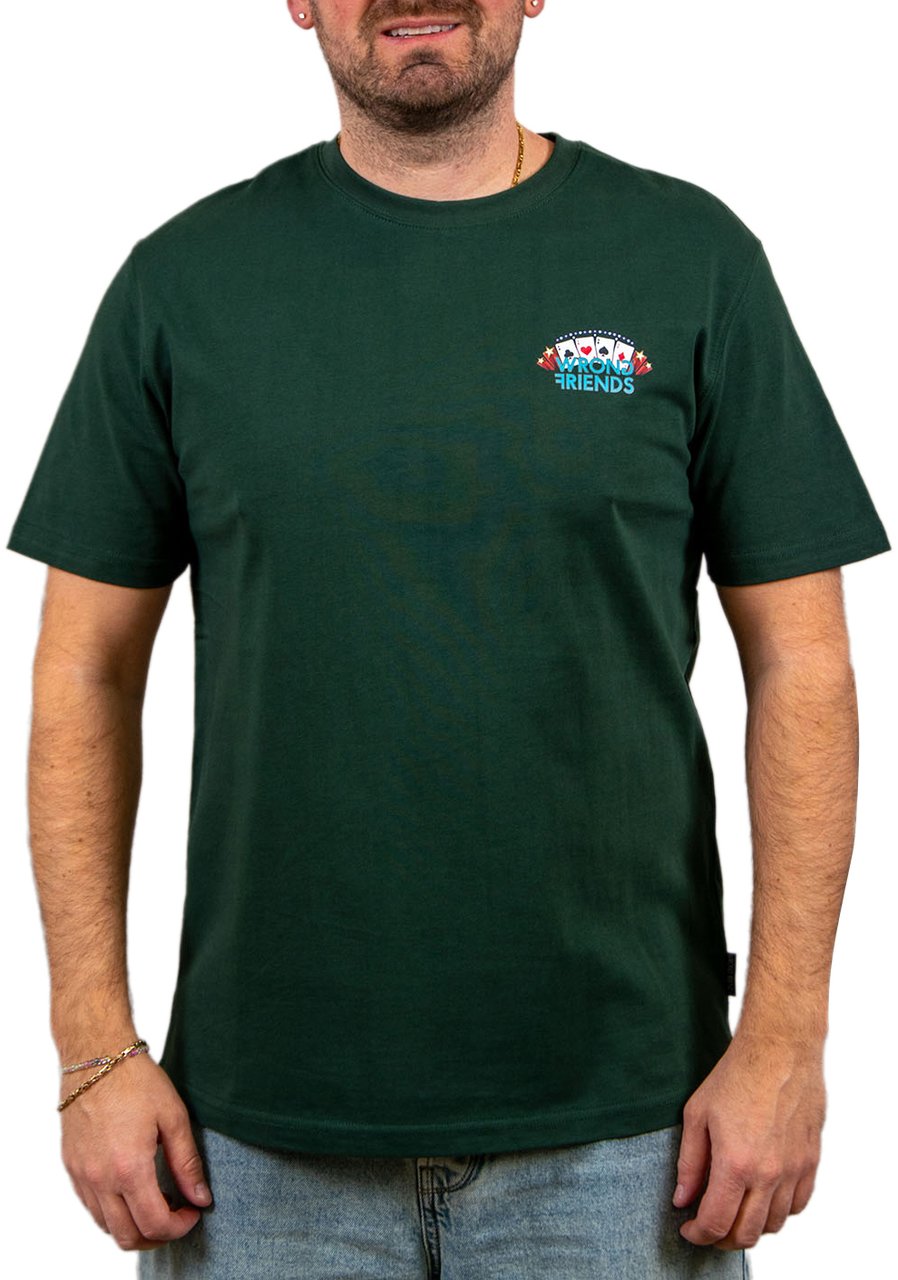 Wrong Friends LAS VEGAS Sloan T-Shirt Groen