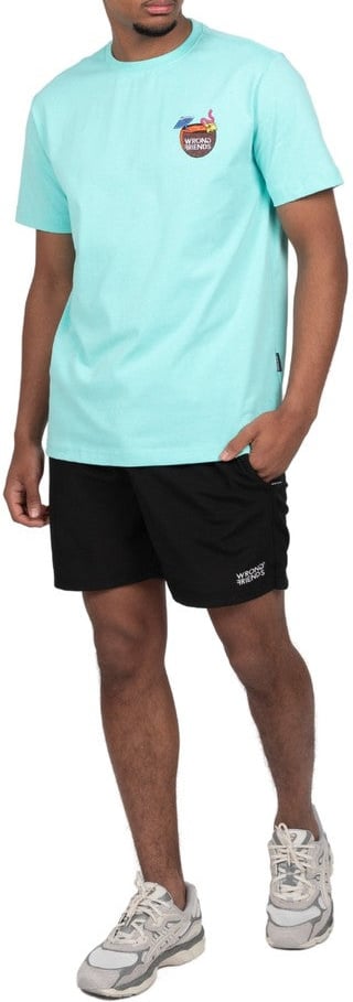 Wrong Friends HONOLULU T-SHIRT - LIGHT TURQUOISE Blauw