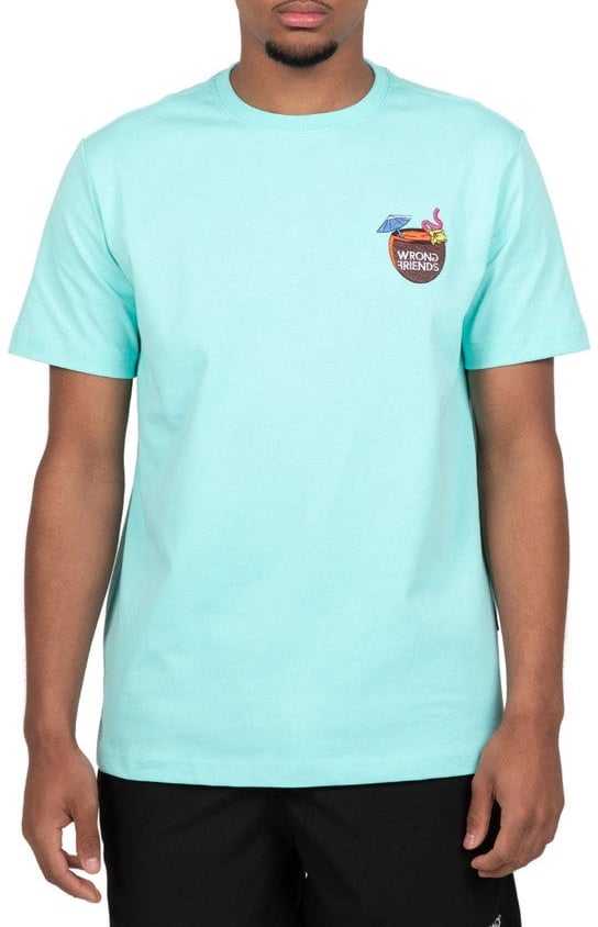 Wrong Friends HONOLULU T-SHIRT - LIGHT TURQUOISE Blauw
