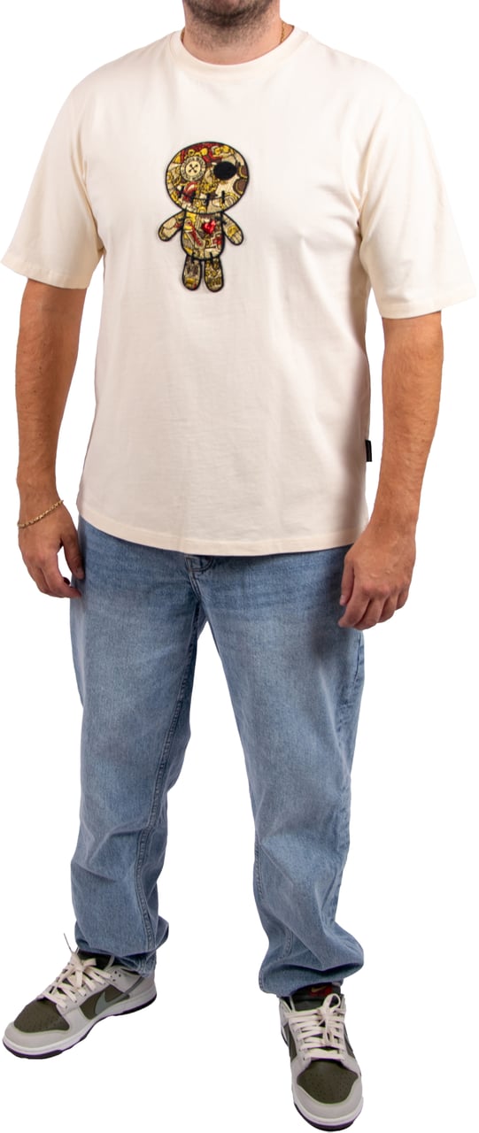 Wrong Friends Wrong Friends Ennis T-Shirt Relaxed Fit Beige