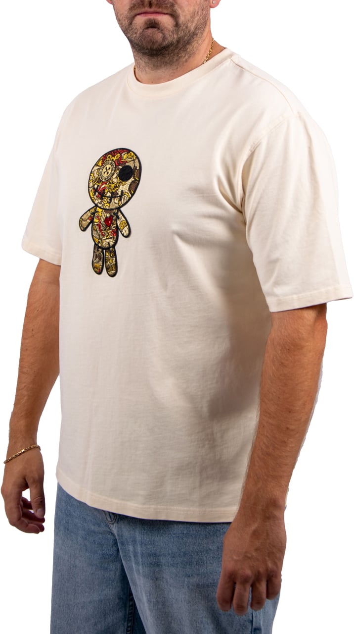 Wrong Friends Wrong Friends Ennis T-Shirt Relaxed Fit Beige