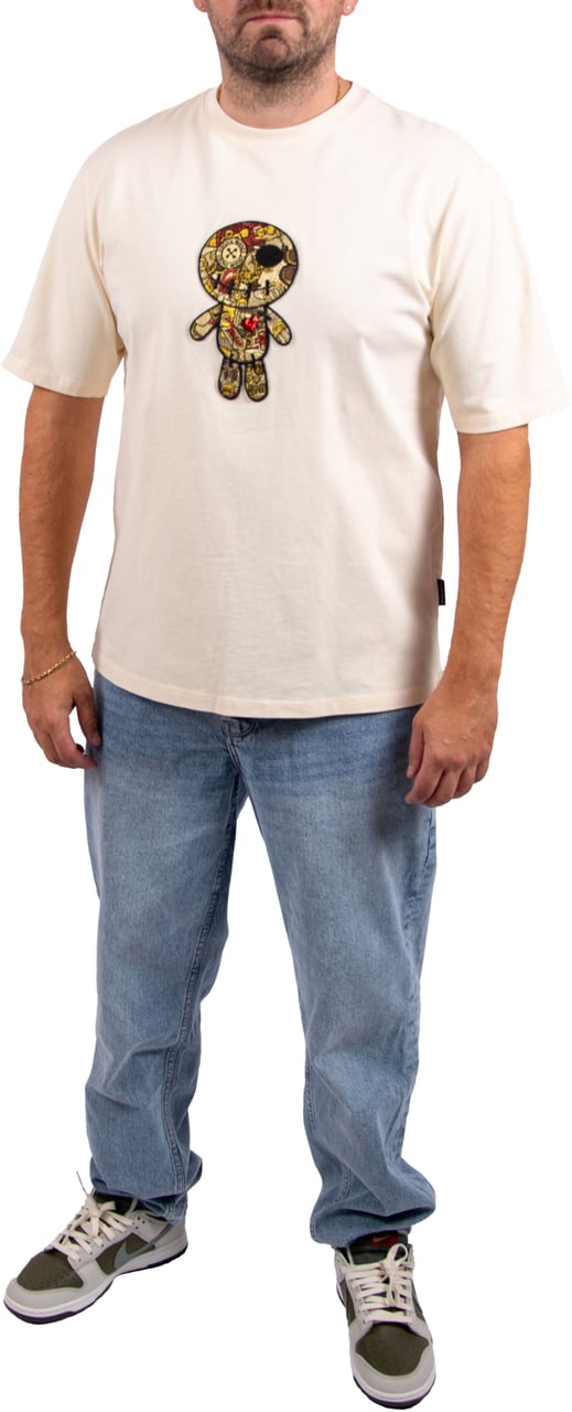 Wrong Friends Wrong Friends Ennis T-Shirt Relaxed Fit Beige