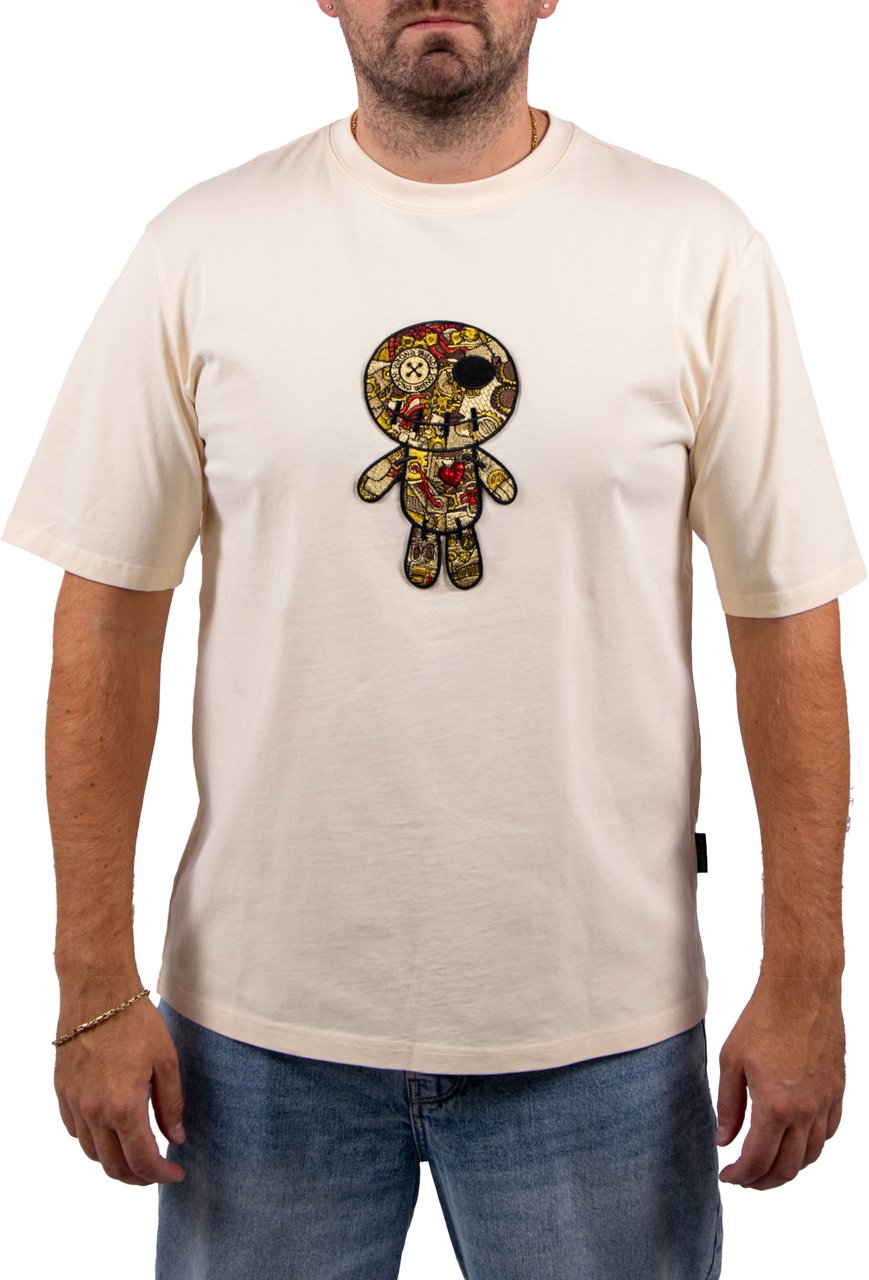 Wrong Friends Wrong Friends Ennis T-Shirt Relaxed Fit Beige