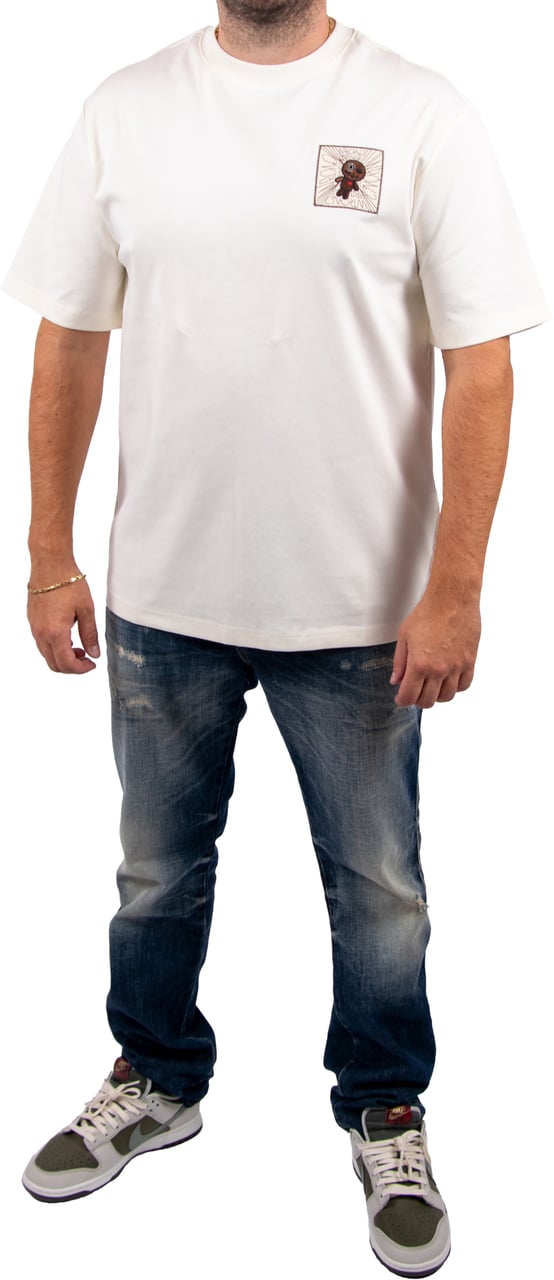 Wrong Friends Wrong Friends Rio Bravo T-Shirt Relaxed Fit Beige