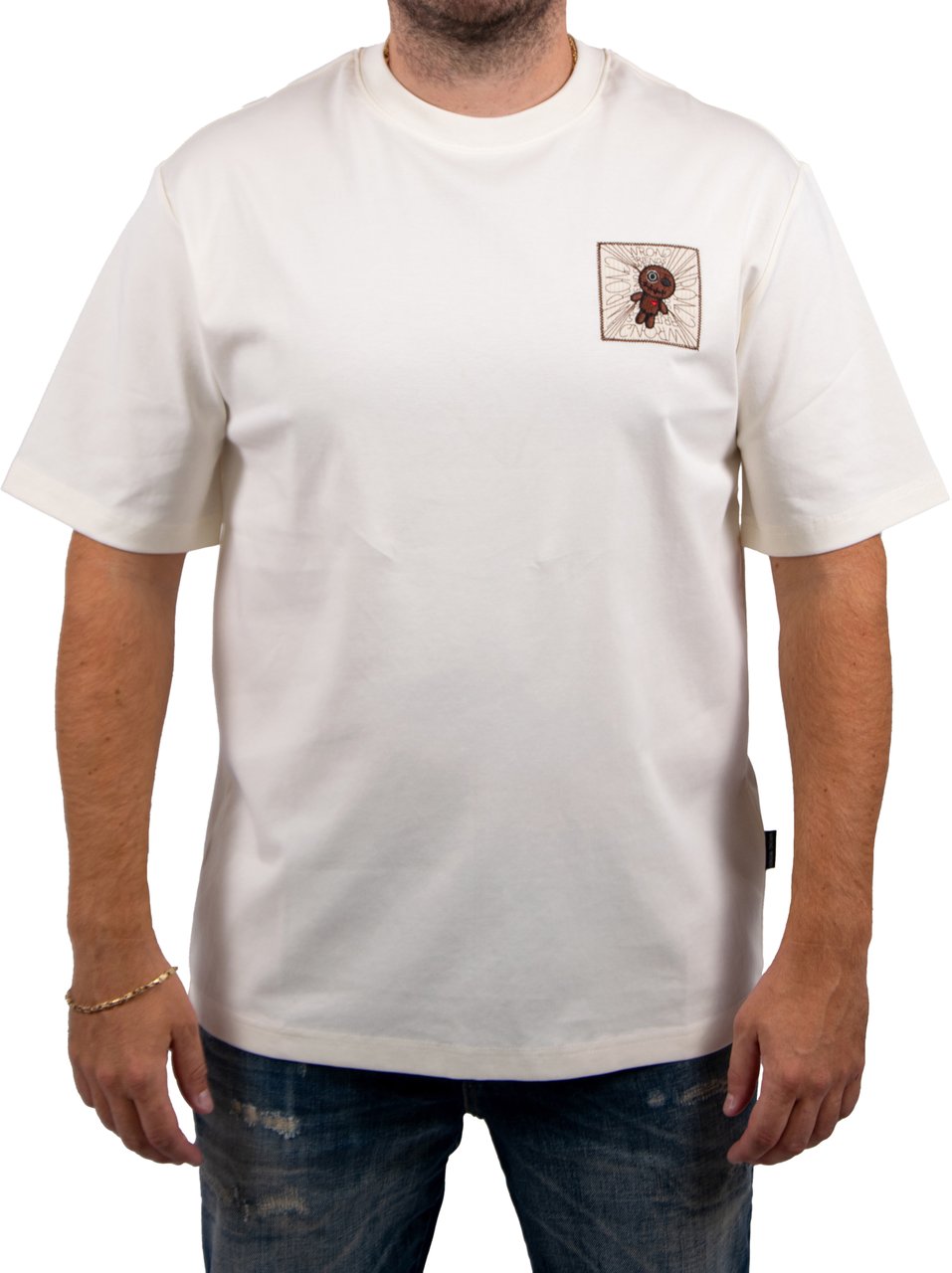 Wrong Friends Wrong Friends Rio Bravo T-Shirt Relaxed Fit Beige