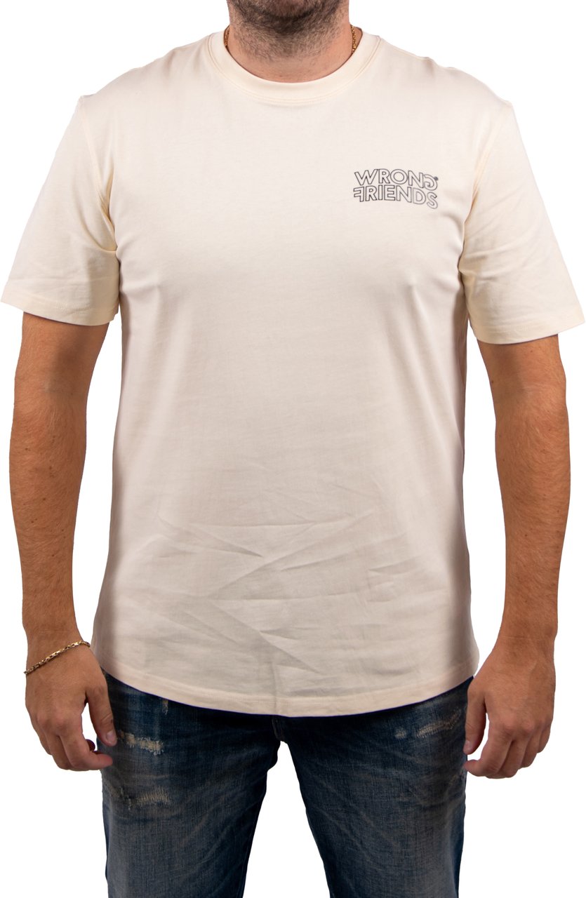 Wrong Friends Wrong Friends Walden T-Shirt Regular Fit Beige