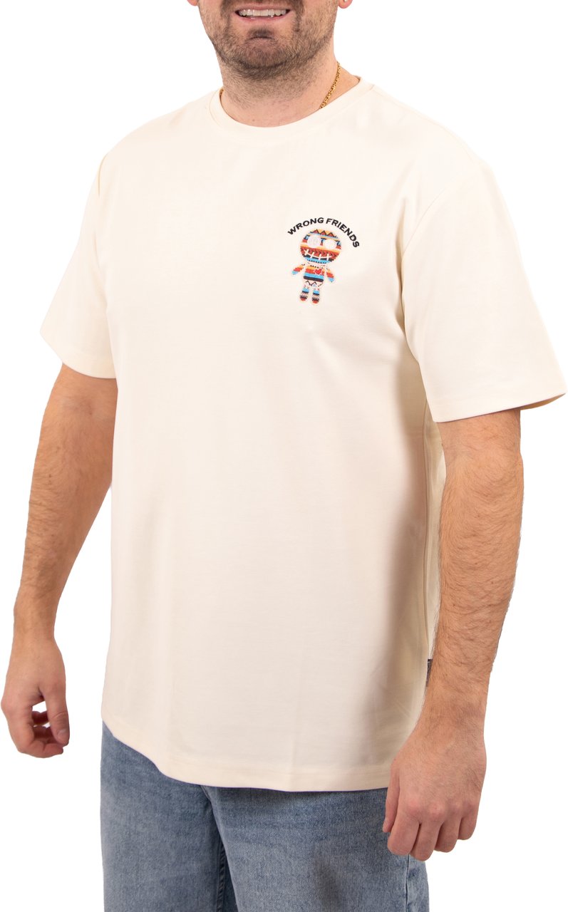Wrong Friends Wrong Friends San Benito T-Shirt Regular Fit Beige