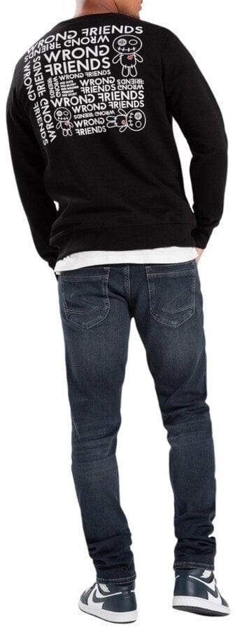 Wrong Friends TAOS SWEATER - BLACK Zwart