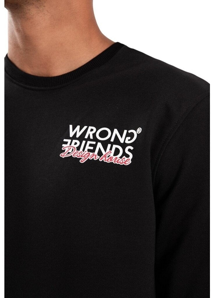 Wrong Friends TAOS SWEATER - BLACK Zwart