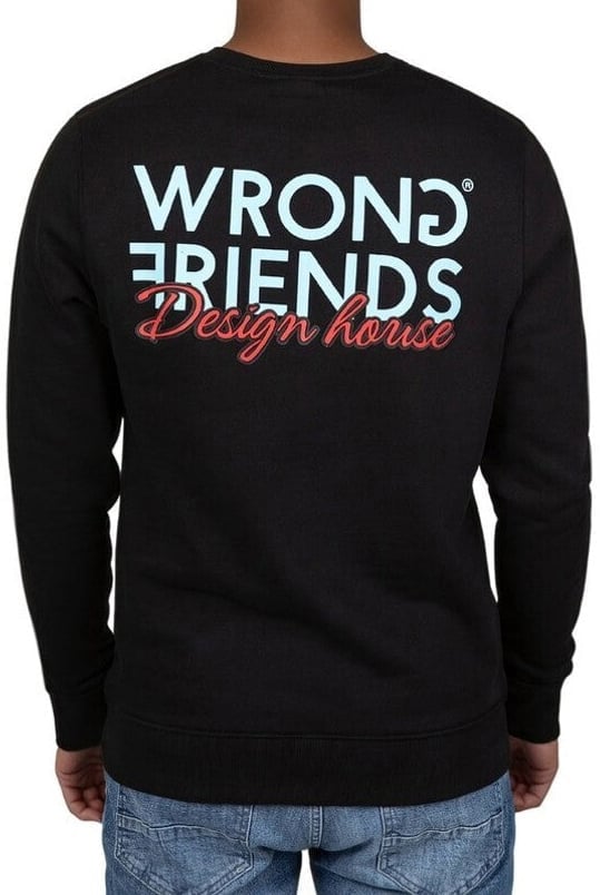 Wrong Friends Wrong Friends WF Design House Sweater Zwart