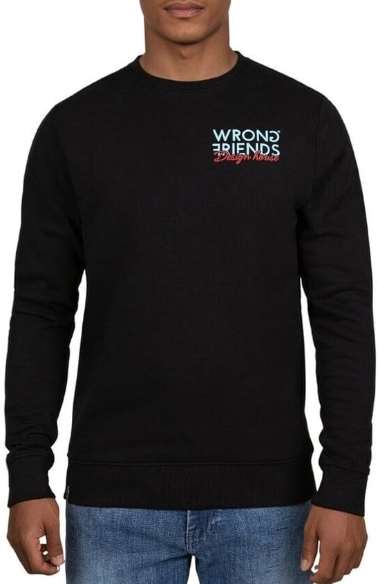 Wrong Friends Wrong Friends WF Design House Sweater Zwart