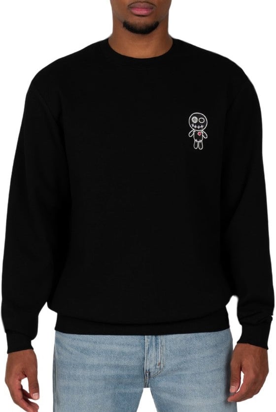 Wrong Friends BROOKS SWEATER - BLACK Zwart