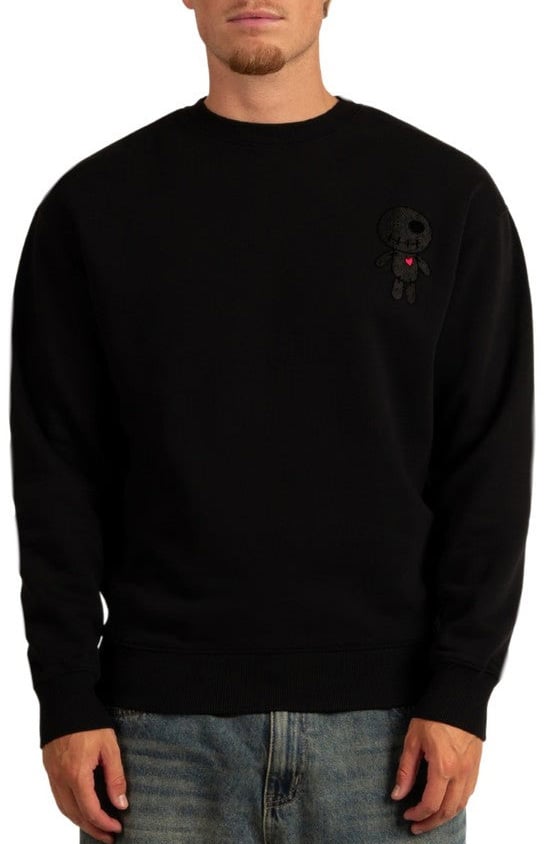 Wrong Friends HINTON SWEATER - BLACK Zwart