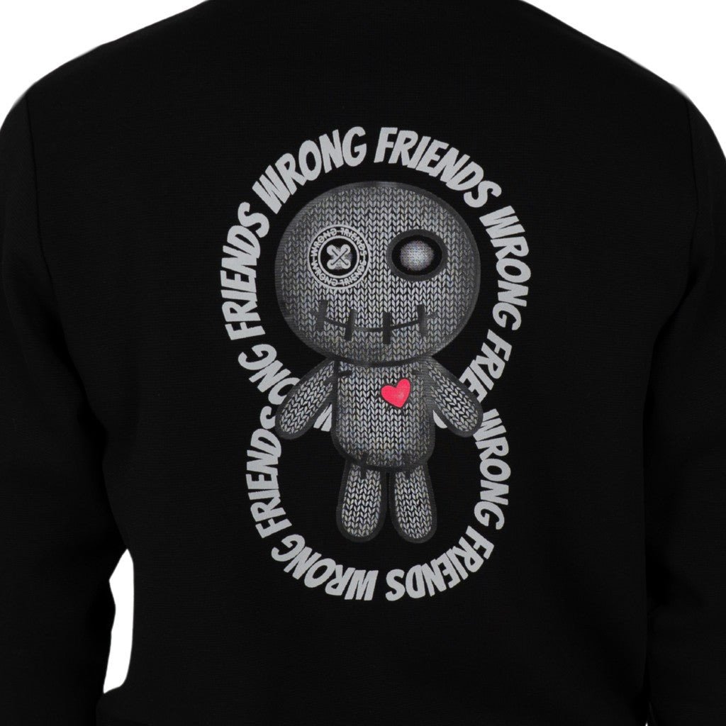 Wrong Friends KIOWA SWEATER - BLACK Zwart