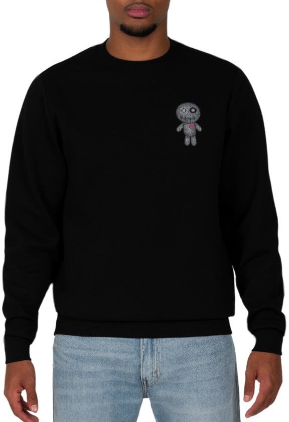 Wrong Friends KIOWA SWEATER - BLACK Zwart