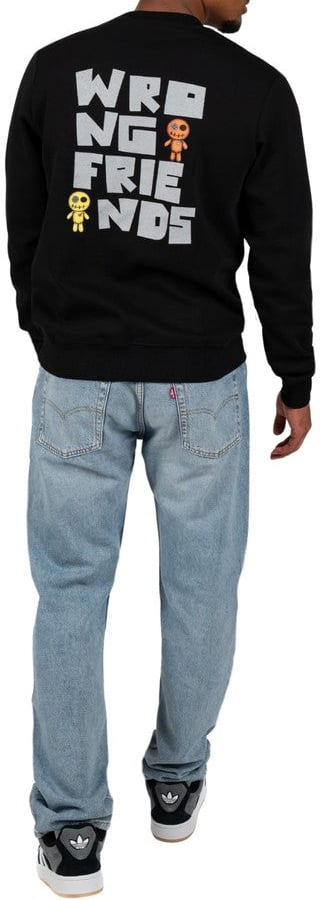 Wrong Friends ONTARIO SWEATER - BLACK Zwart