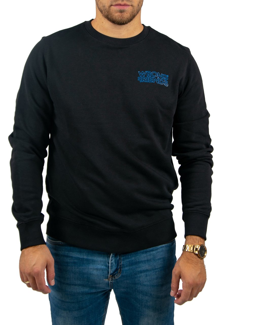 Wrong Friends Wrong Friends Walden Sweater Regular Fit Zwart