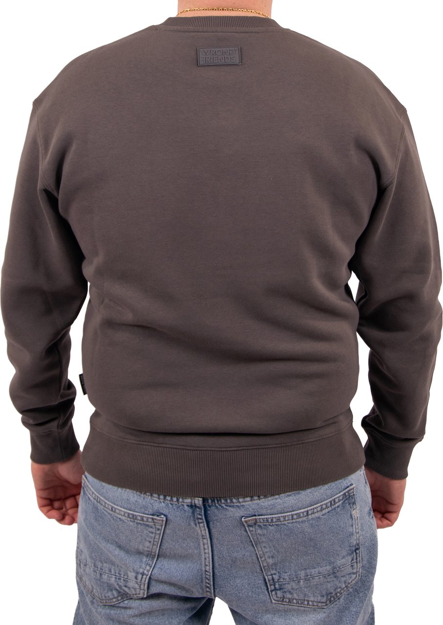 Wrong Friends Wrong Friends Hinton Sweater Oversized Fit Grijs