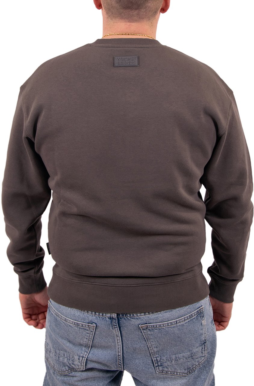 Wrong Friends Wrong Friends Hinton Sweater Oversized Fit Grijs