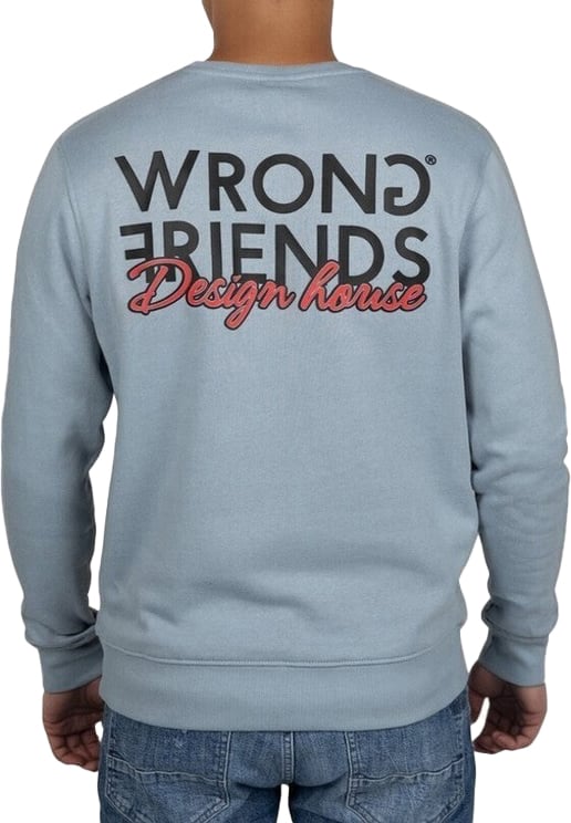 Wrong Friends Wrong Friends WF Design House Sweater Blauw