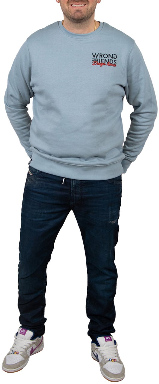 Wrong Friends Wrong Friends WF Design House Sweater Blauw