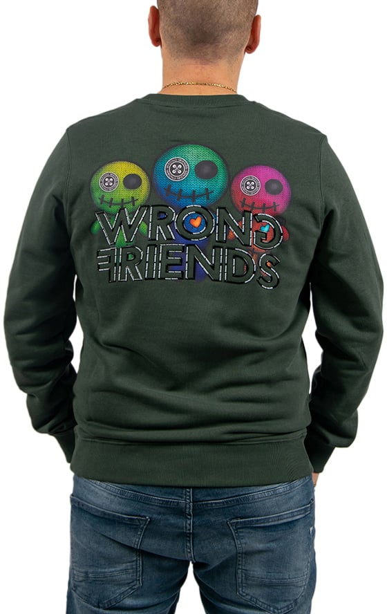 Wrong Friends Wrong Friends Walden Sweater Regular Fit Groen