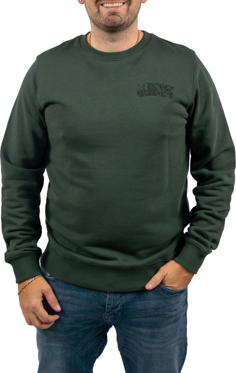Wrong Friends Wrong Friends Walden Sweater Regular Fit Groen