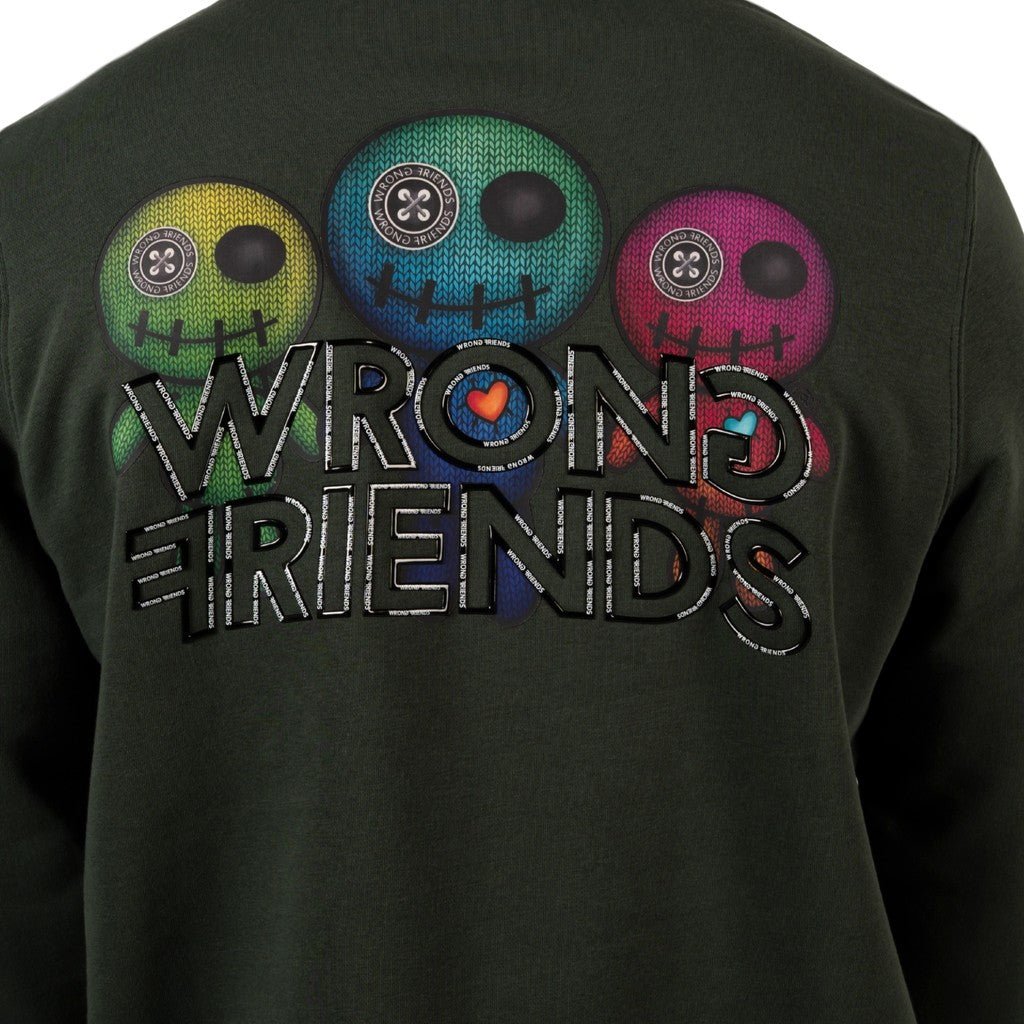 Wrong Friends WALDEN SWEATER - DARK GREEN Groen