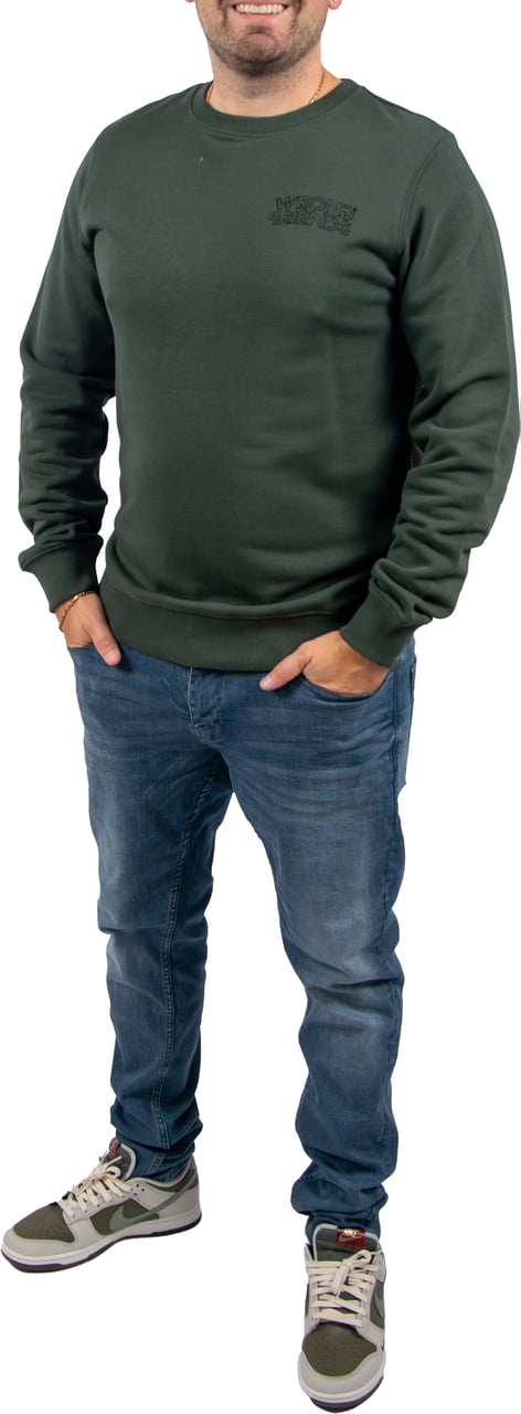 Wrong Friends Wrong Friends Walden Sweater Regular Fit Groen
