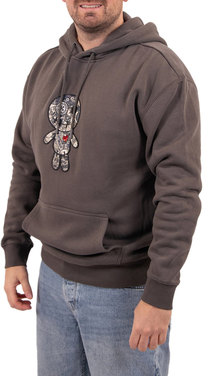 Wrong Friends Wrong Friends Ennis Hoodie Relaxed Fit Grijs