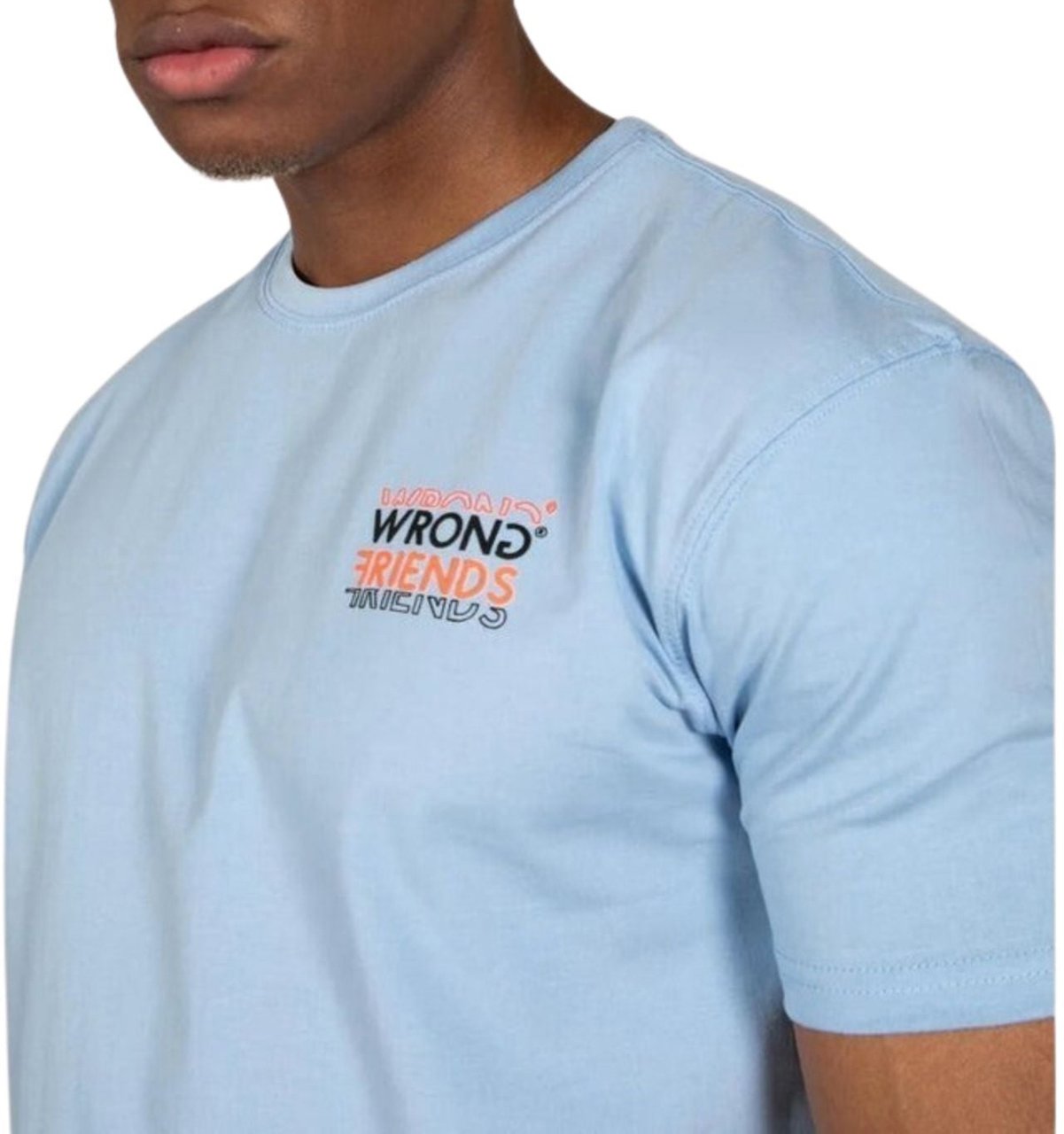 Wrong Friends ABU DHABI T-SHIRT - LIGHT BLUE Blauw