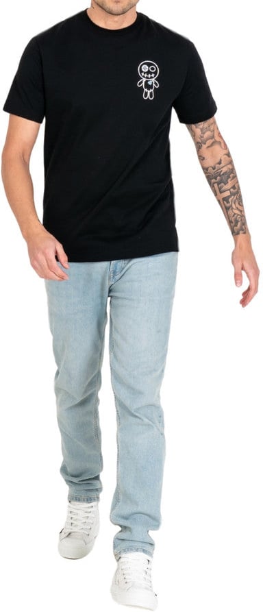 Wrong Friends AKRON T-SHIRT - BLACK Zwart
