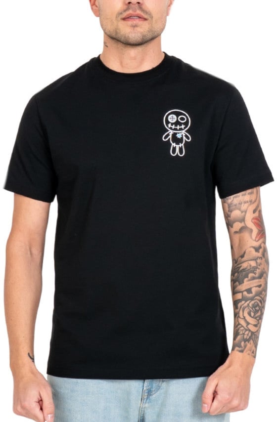 Wrong Friends AKRON T-SHIRT - BLACK Zwart
