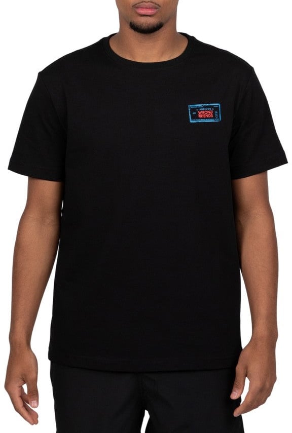 Wrong Friends ALOHA T-SHIRT - BLACK Zwart