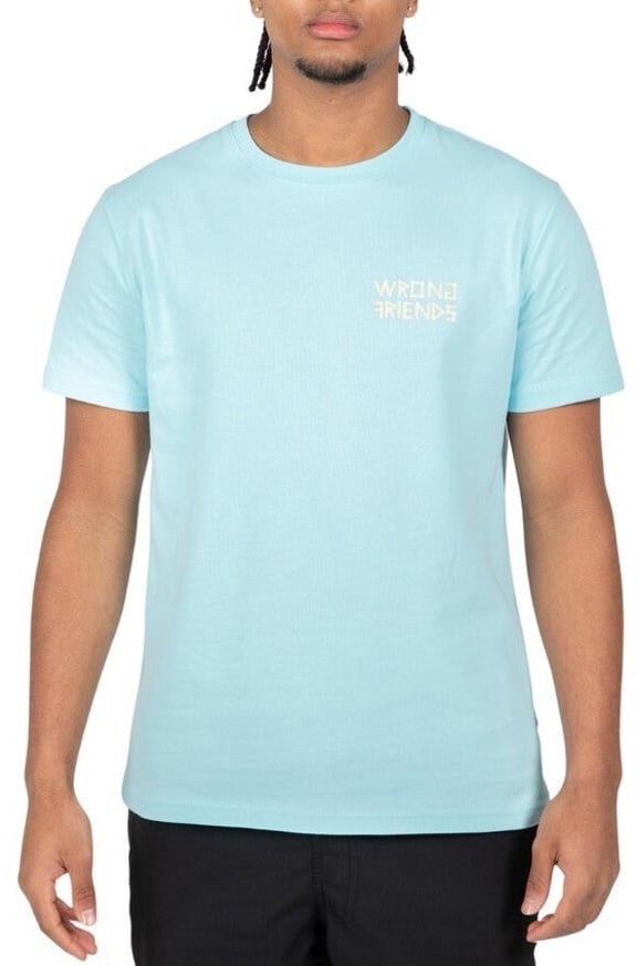 Wrong Friends ARGOS T-SHIRT - LIGHT BLUE Blauw
